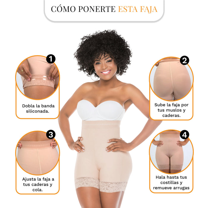 Hot Sale Fajas Salome 0218 Shorts Levanta Glúteos Talle Alto