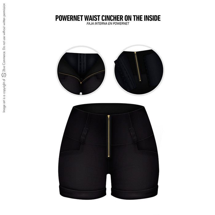 Hot Sale Lowla 238289 | Shorts Levanta Cola Con Faja Interna | Control Abdominal