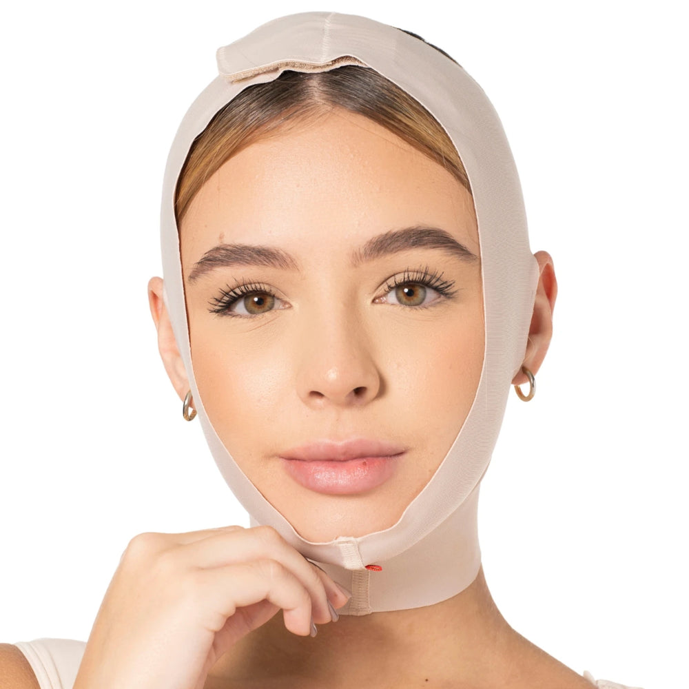Sonryre MAC32VE Faja Mentonera Facial Postquirúrgica para Papada Post Operatoria Lipopapada Bichetomia