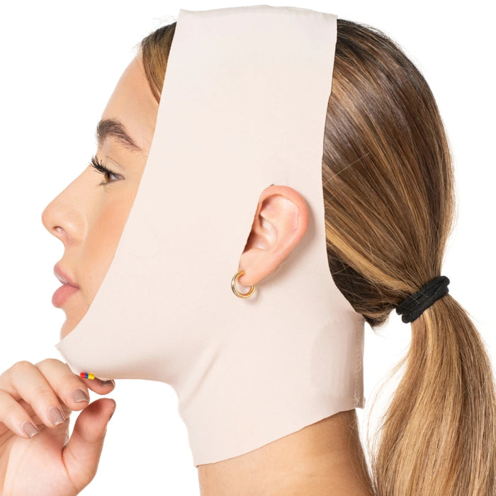 Sonryre MAC32VE Faja Mentonera Facial Postquirúrgica para Papada Post Operatoria Lipopapada Bichetomia