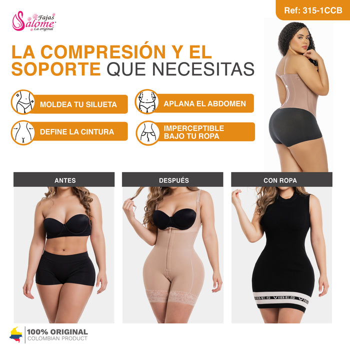Salome 315-1-CCB | Fajas Colombianas Cinturillas para Mujer con Broches | Powernet