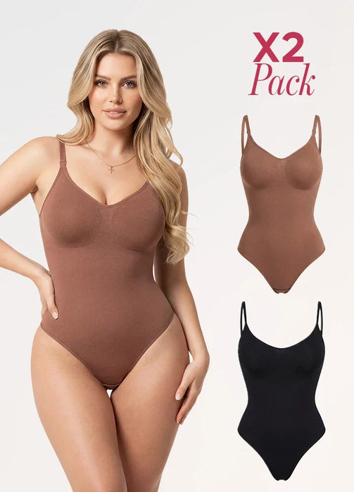 2 Pack Body: Tanga Invisible con Soporte de Busto | Salome 7001