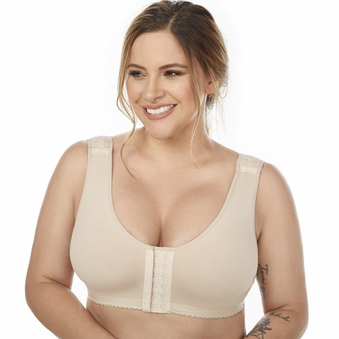 Hot Sale MaríaE 9304 | Bra Colombiano Postoperatorio con Broches Frontales | Algodón