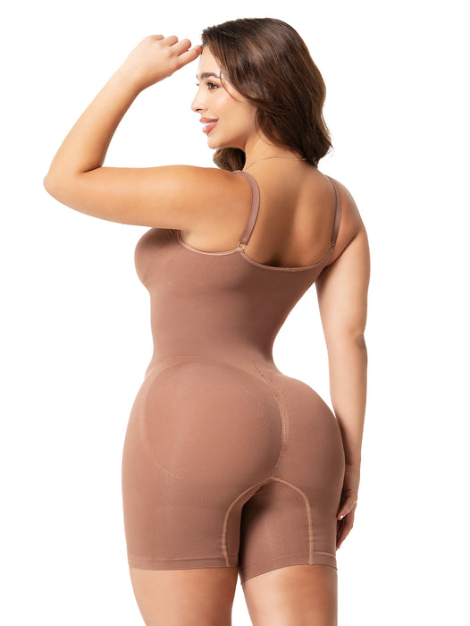 Fajas Salome 7002 | Fajas Colombianas Levanta Glúteos Body Faja Media Pierna Seamless con Control de Abdomen
