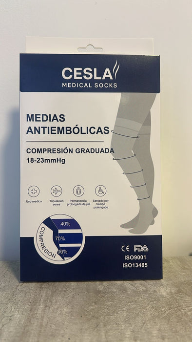 Medias Antiembolicas hasta el muslo 18-23mmhg Cesla Medical