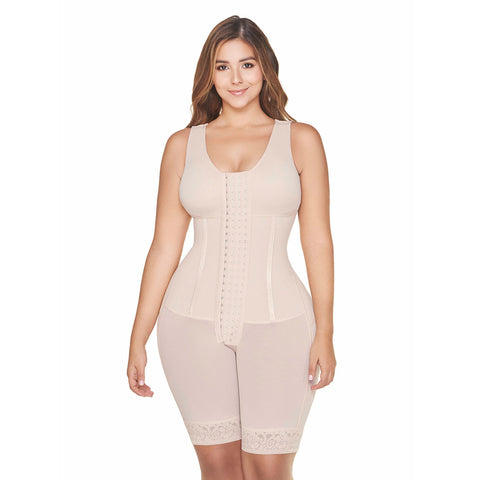 Hot Sale MariaE RA001 | Fajas Colombianas Body de Uso Diario Hasta la Rodilla | Levanta de Glúteos | Powernet