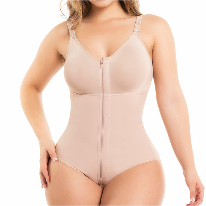 Hot Sale Fajas Salome 0420 | Faja Colombiana Moldeadora de Cintura con Brasier Espalda Alta | Powernet