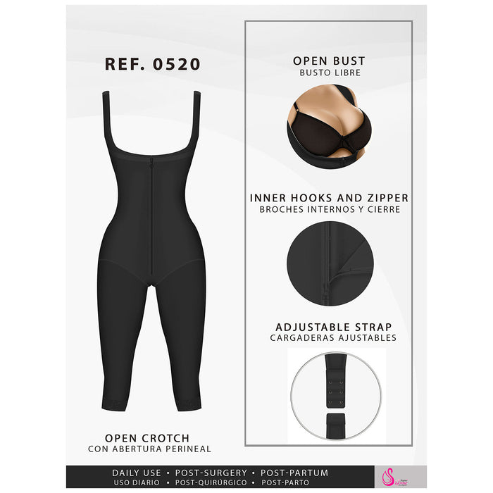 Hot Sale Fajas Salome 0520 | Faja Colombiana Postquirúrgica a La Rodilla | Powernet