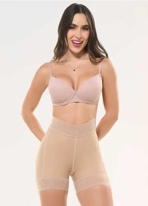 Fajas Salome 0321 | Faja Colombiana Tipo Short Levanta Glúteos | Faja Cintura Alta