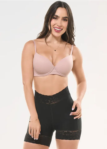 Fajas Salome 0321 | Faja Colombiana Tipo Short Levanta Glúteos | Faja Cintura Alta