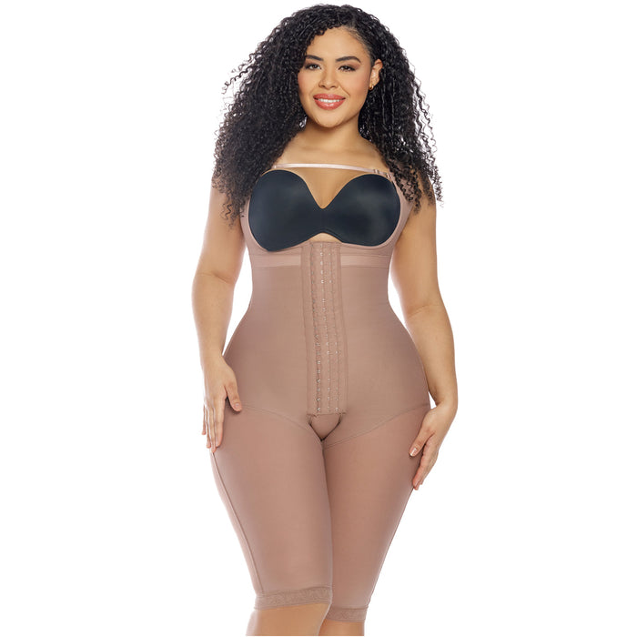 Hot Sale Salome 232-CCB | Fajas Colombianas Postquirúrgicas Reductoras y Moldeadoras Levanta Cola Tipo Capri Busto Abierto