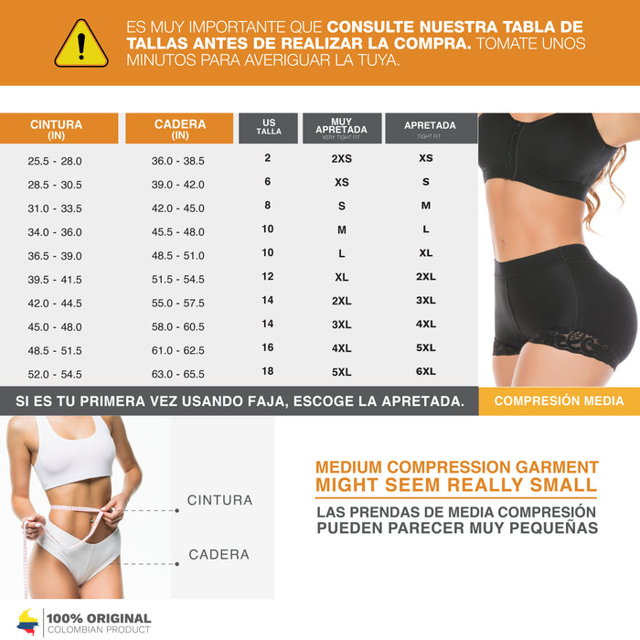 Salome 331 | Panty Moldeador Levanta Gluteos Con control de Abdomen
