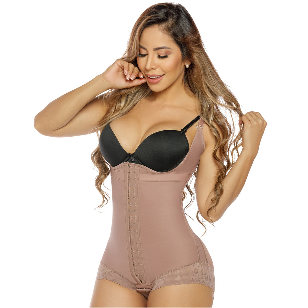 Hot Sale Salome 413-CCB | Faja Colombiana Control Abdominal con Broches Body | Powernet
