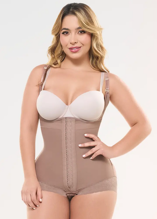 Salome 413-CCB | Faja Colombiana Control Abdominal con Broches Body | Powernet