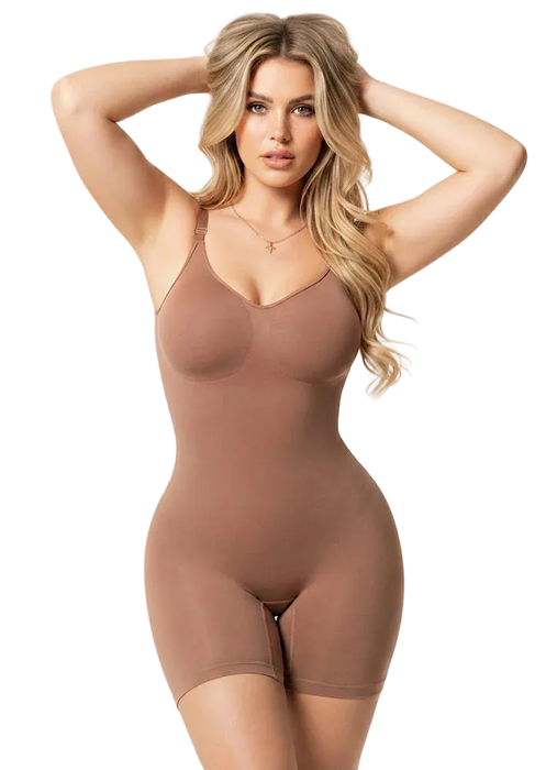 Fajas Salome 7002 | Fajas Colombianas Levanta Glúteos Body Faja Media Pierna Seamless con Control de Abdomen