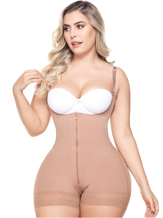 SONRYSE 096ZF | Fajas Colombianas Postparto y Postquirúrgicas Busto Abierto para Lipo y Abdominoplatia | Powernet