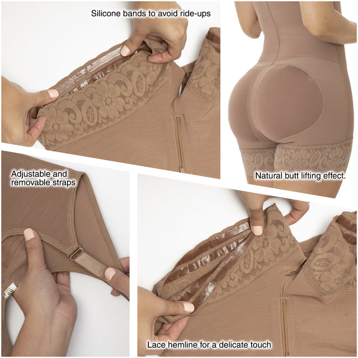 Hot Sale SONRYSE 096ZF | Fajas Colombianas Postparto y Postquirúrgicas Busto Abierto para Lipo y Abdominoplatia | Powernet