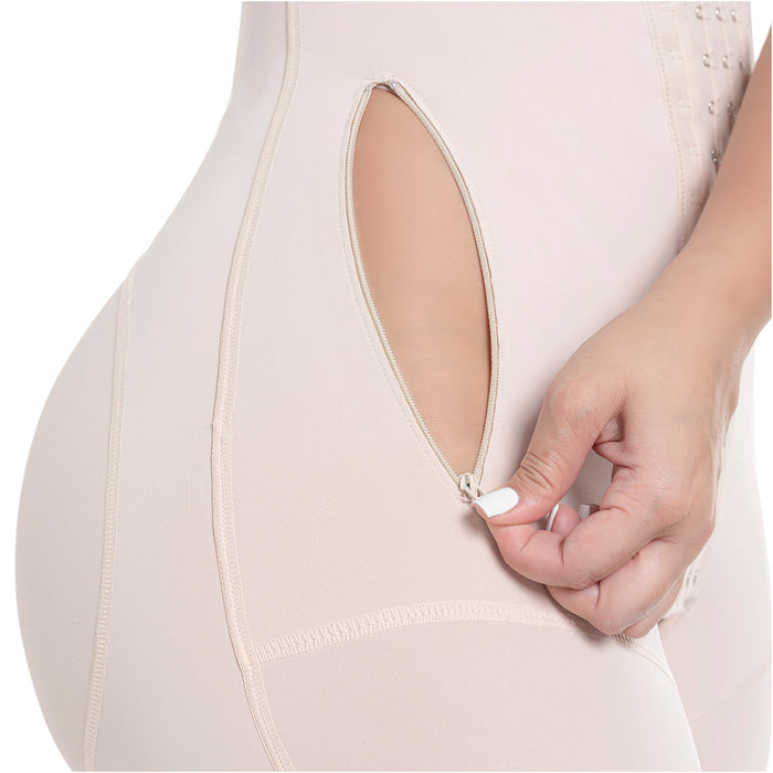 SONRYSE M104BF Fajas Colombianas Post Operatorias Post Lipo BBL con Brasier Incluido y Mangas 3/4 Marfit