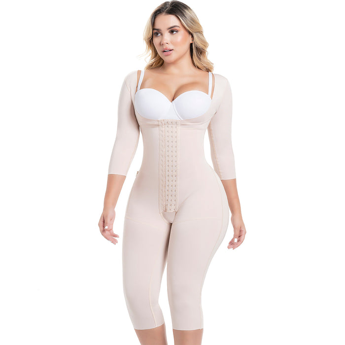 Hot Sale SONRYSE M105BF Fajas Colombianas Post Quirurgicas BBL y Liposucción con Mangas 3/4 Marfit