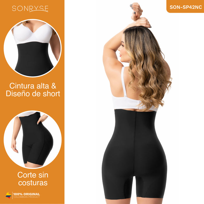 Sonryse SP42NC Fajas Colombianas Short Levanta Glúteos sin Costuras Control de Abdomen