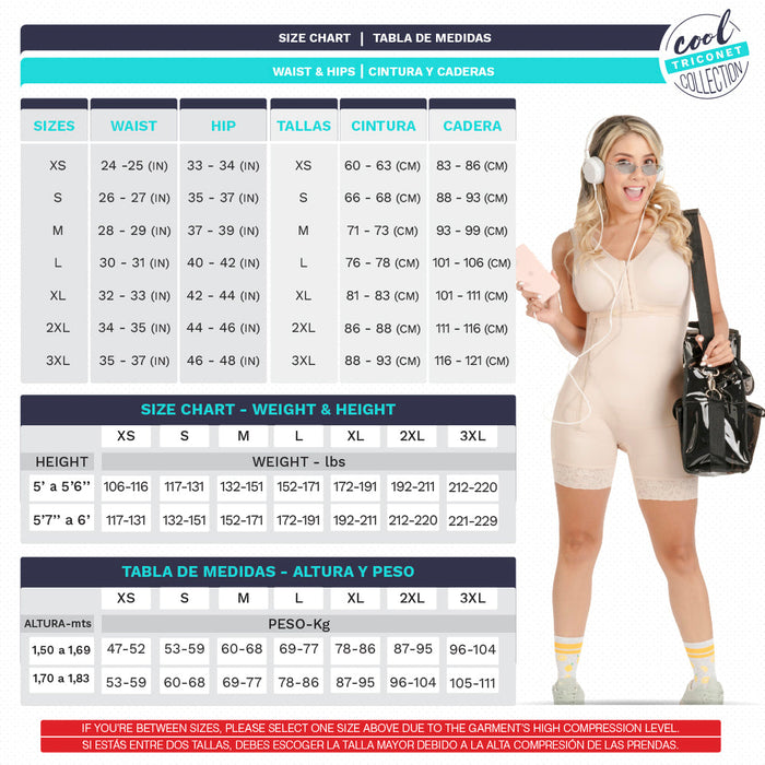 Hot Sale Sonryse TR53ZL | Fajas Colombianas Moldeadoras Reductoras con Brasier | Triconet