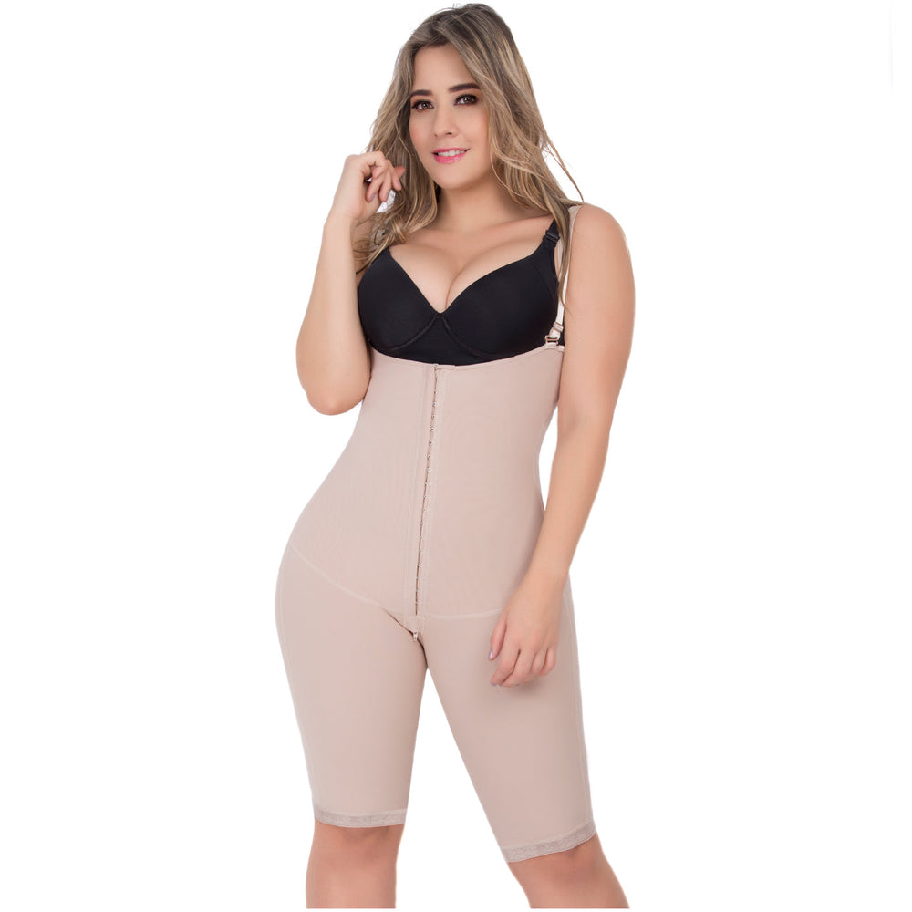 Hot Sale UpLady 6172 | Faja Colombiana Body con Busto Abierto con Control Abdominal hasta la Rodilla