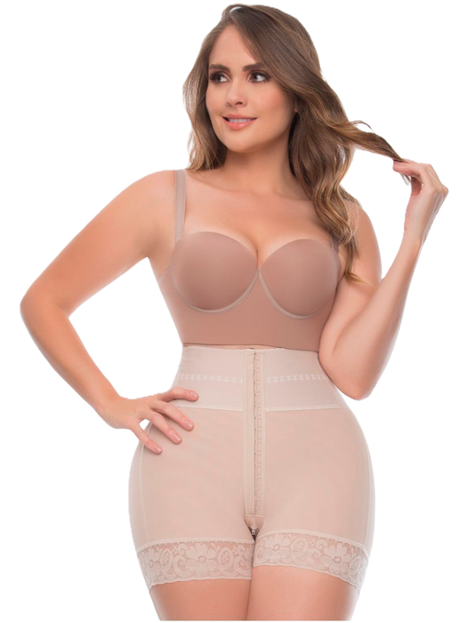 UpLady 6198 | Shorts con Control Abdominal de Cintura Alta los Muslos para Mujer