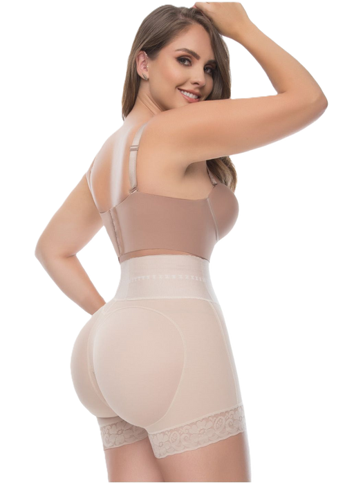 UpLady 6198 | Shorts con Control Abdominal de Cintura Alta los Muslos para Mujer
