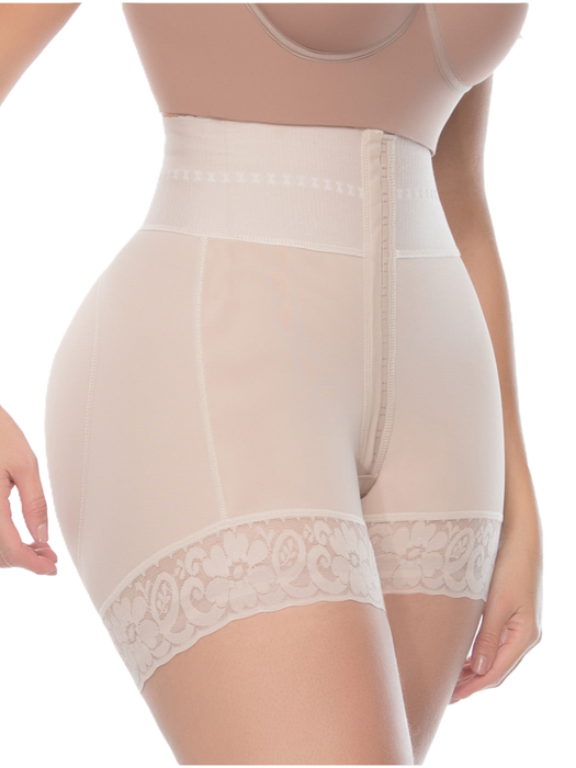 UpLady 6198 | Shorts con Control Abdominal de Cintura Alta los Muslos para Mujer