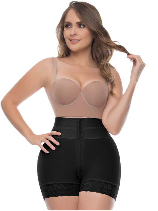 UpLady 6198 | Shorts con Control Abdominal de Cintura Alta los Muslos para Mujer