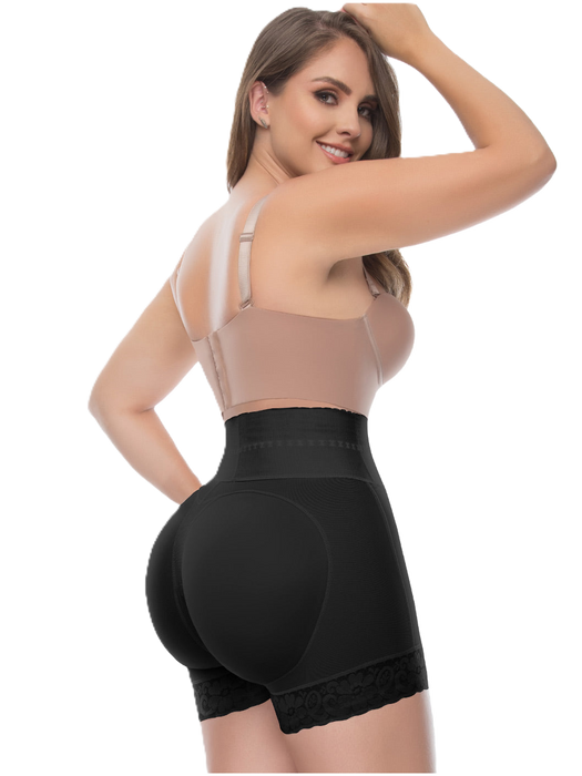 UpLady 6198 | Shorts con Control Abdominal de Cintura Alta los Muslos para Mujer