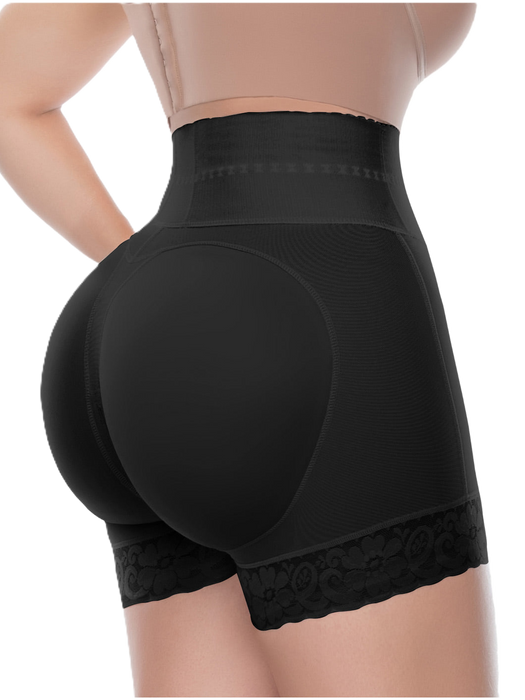 UpLady 6198 | Shorts con Control Abdominal de Cintura Alta los Muslos para Mujer