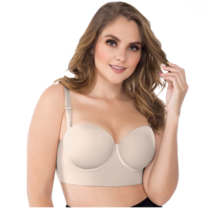 Hot Sale UpLady 8034 | Brasieres Sosten Colombianos Control Rollitos Modernos Strapless Push Up
