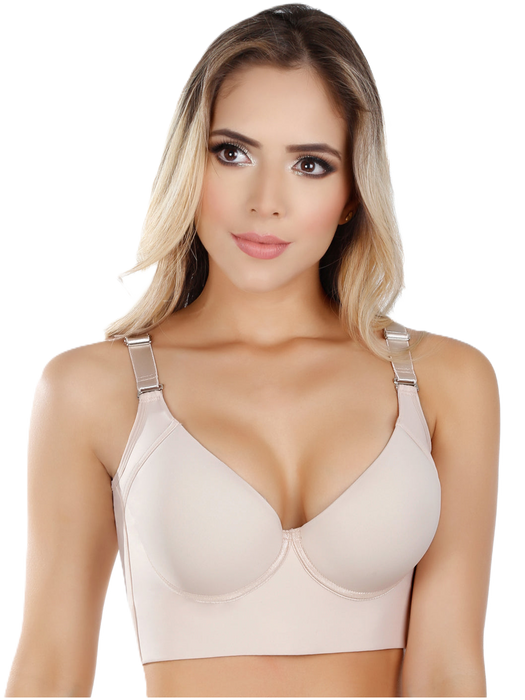 UpLady 8532 | Brasieres Modernos de Mujer Strapless Push Up Sosten Colombianos Control Rollitos