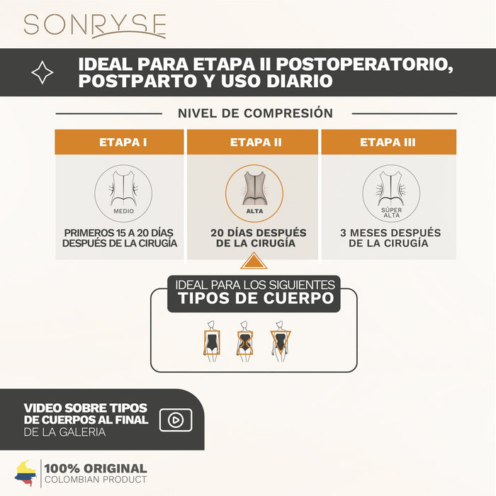 Hot Sale SONRYSE 086BF Fajas Colombianas Reductoras Levanta Glúteos
