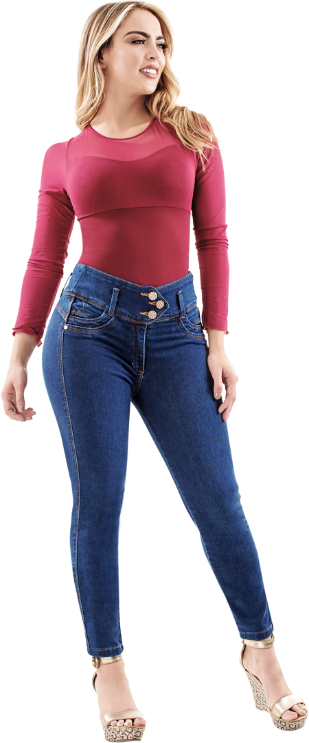 model jeans