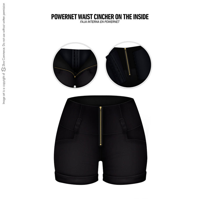 Lowla 238289 | Shorts Levanta Cola Con Faja Interna | Control Abdominal