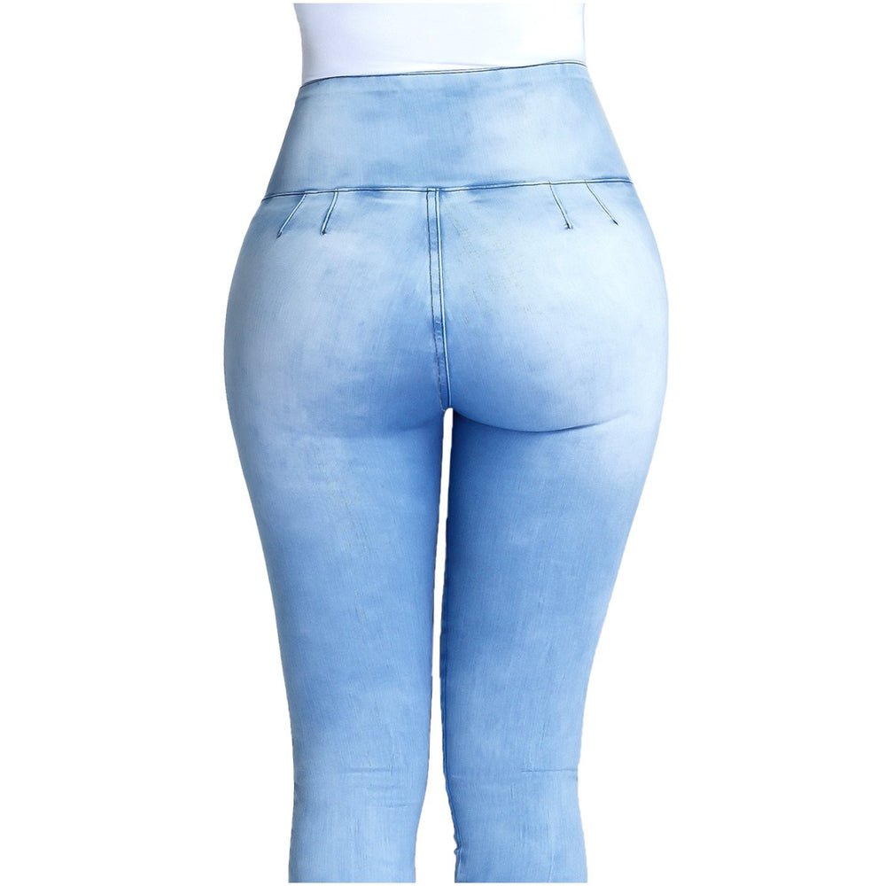 Lowla 239257 | Jeans Capri Colombianos Levanta Cola con Faja Interna