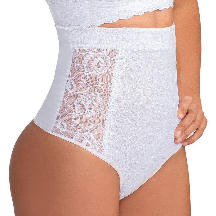 Lowla 2008 Panty Cintura Alta Con Encaje Control Abdomen