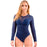 Laty Rose 20805 |  Body Moldeador Manga Larga con Malla para Mujer