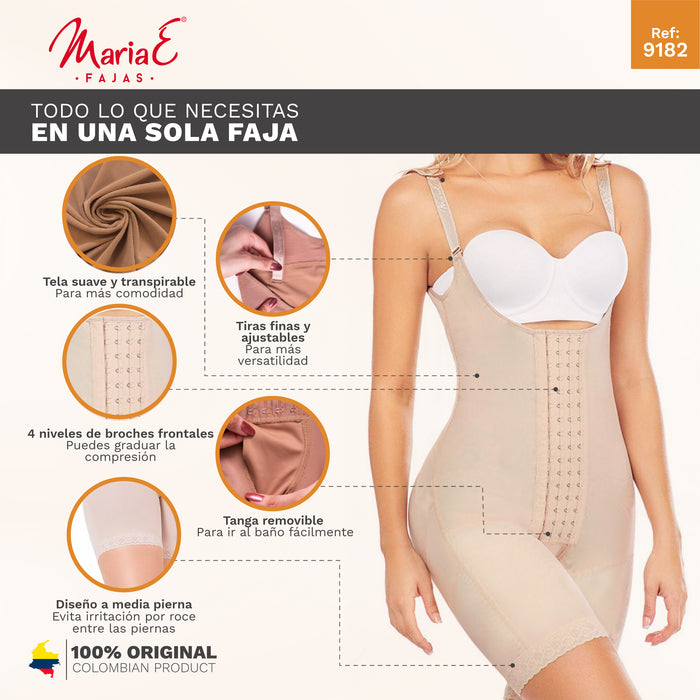 MaríaE 9182 | Faja Colombiana Posparto & Posquiúrgica Levanta Cola Reductora y Moldeadora | Powernet