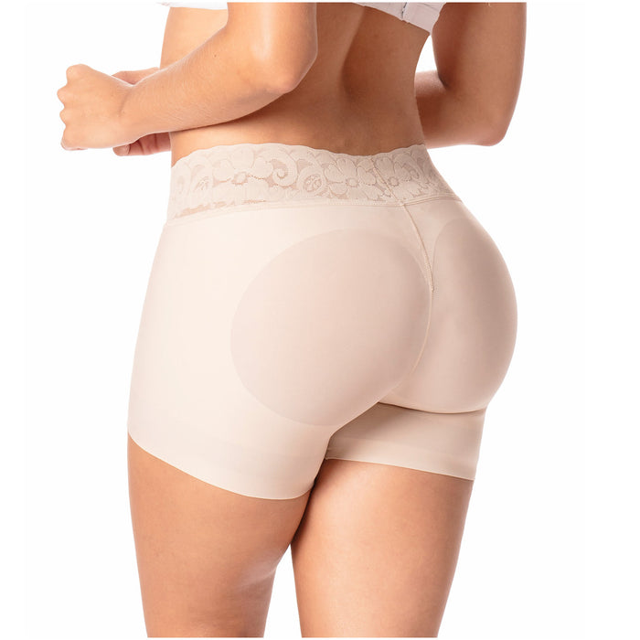 Romanza 2054 | Fajas Colombianas Shorts Levanta Cola a Media Pierna con Control de Abdomen y Cintura
