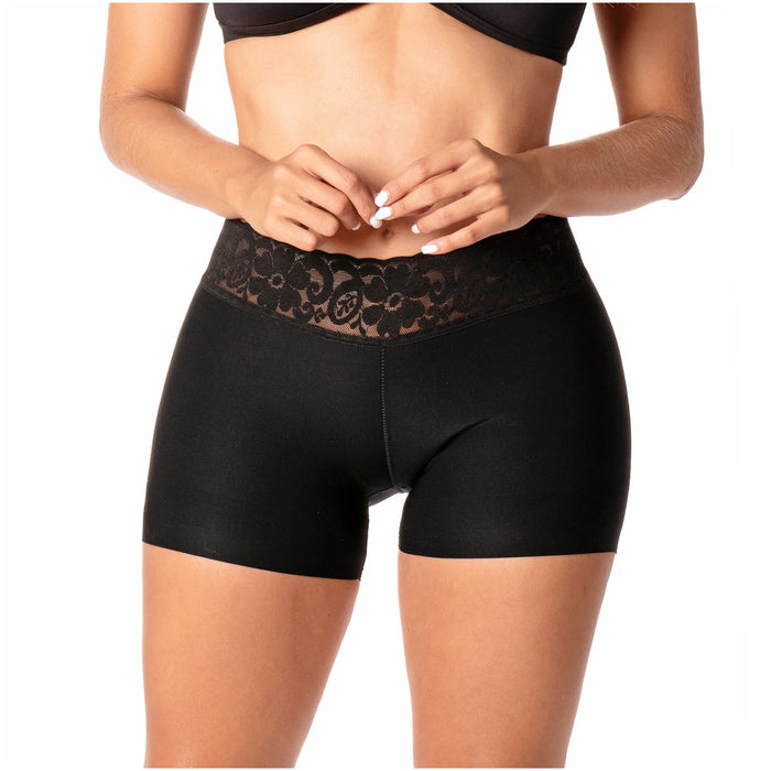 Romanza 2054 | Fajas Colombianas Shorts Levanta Cola a Media Pierna con Control de Abdomen y Cintura