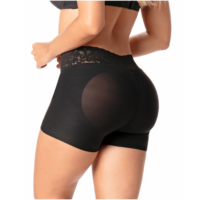 Romanza 2054 | Fajas Colombianas Shorts Levanta Cola a Media Pierna con Control de Abdomen y Cintura