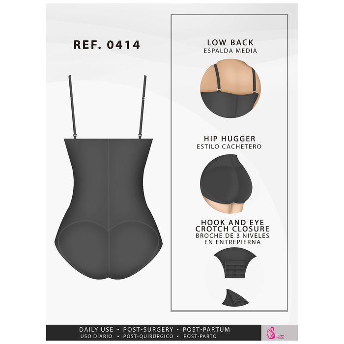 Fajas Salome 0414 | Faja Moldeadora Levanta Glúteos y Strapless | Powernet