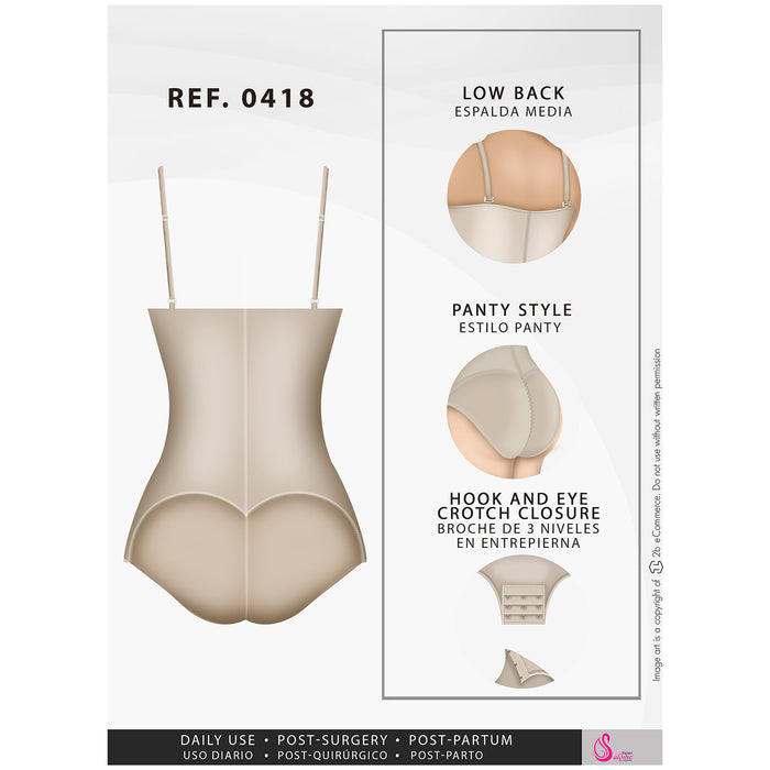 Fajas Salome 0418 Faja Moldeadora de Cintura Postquirúrgica
