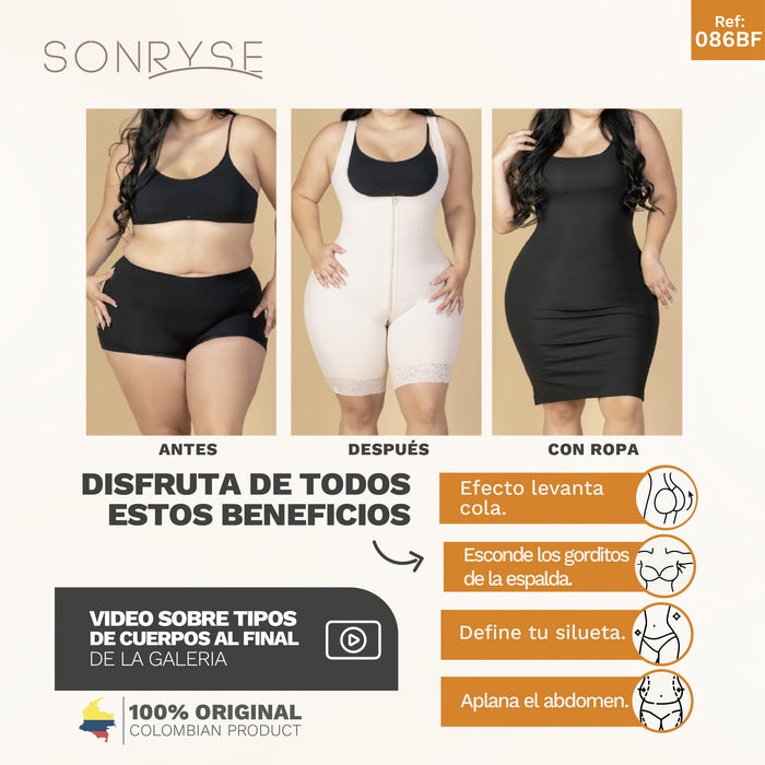 SONRYSE 086BF Fajas Colombianas Reductoras Levanta Glúteos